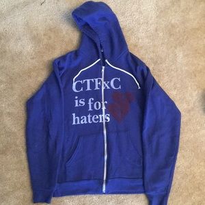 CTFxC is for haters hooded sweatshirt M